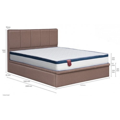 Faux Leather Storage Bed LB1156